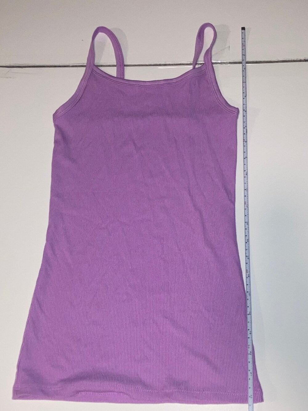 No Boundaries Purple Ribbed Cami Tank Top Extra Small XS / XCH 1